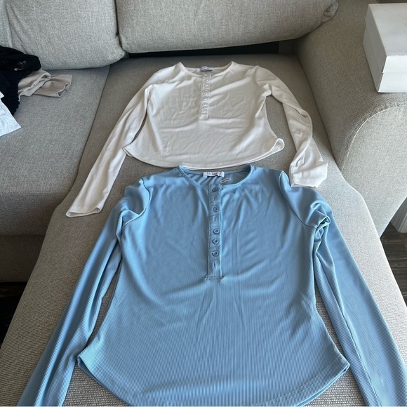 NWOT De base full sleeves buttoned shirts, tops, blouse, Small, white - Picture 7 of 7